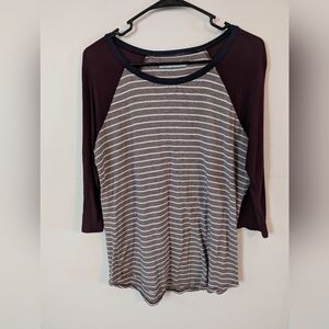 3 For $12‎ Clearance Maurices 3/4 Sleeve Striped Tee